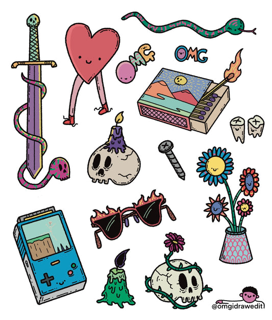 Temporary tattoo sheet